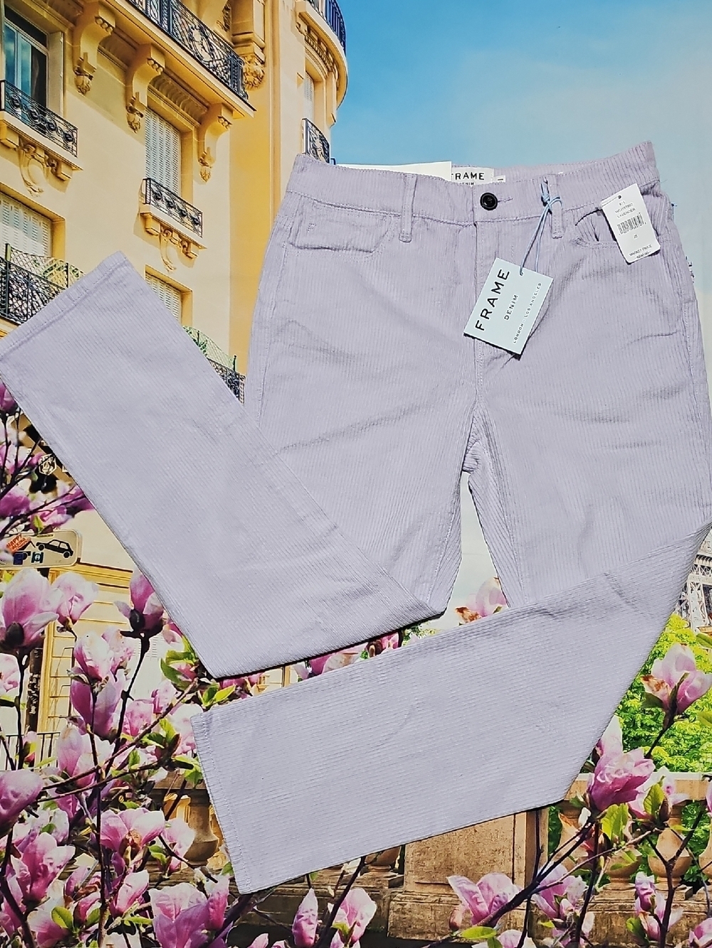 Frame Le High Straight Corduroy Pants Size 25 New